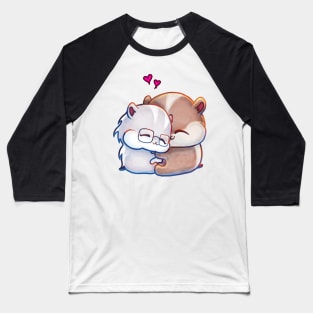 Cute Hamsters - The Hamhams Huggy Hugs Baseball T-Shirt